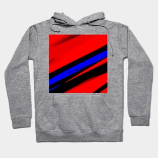 red blue abstract texture art Hoodie